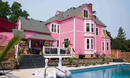 Pink Castle Barbie VRBO home