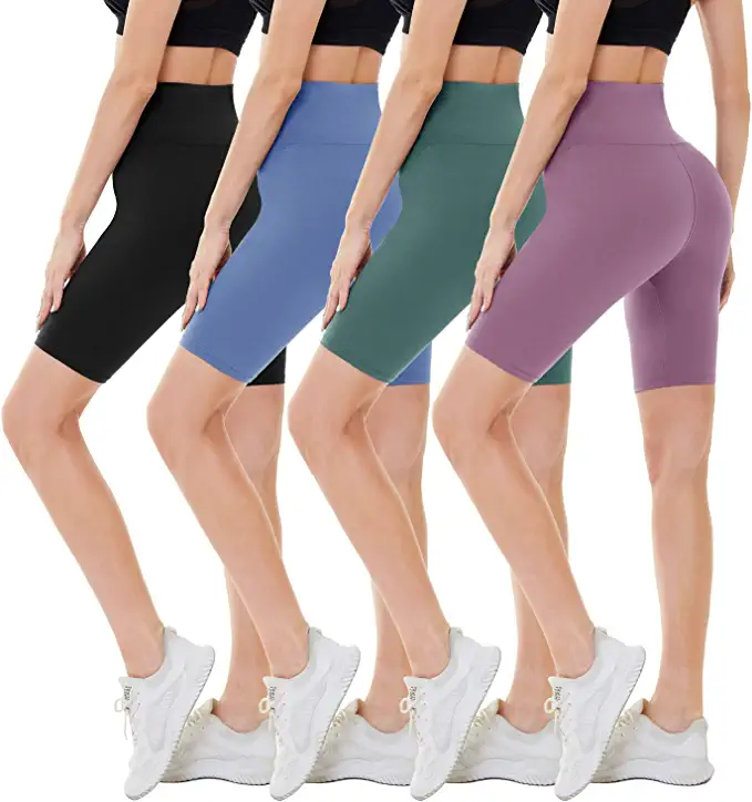 Colorfulkoala High Waisted Side Pocket Biker Shorts