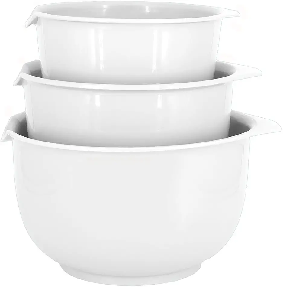 Superior Glass Mixing Bowls with Lids - 8 Piece Mixing Bowl Set with BPA- Free Lids, Space Saving Nesting Bowls - Easy Grip & Stable Design for Meal