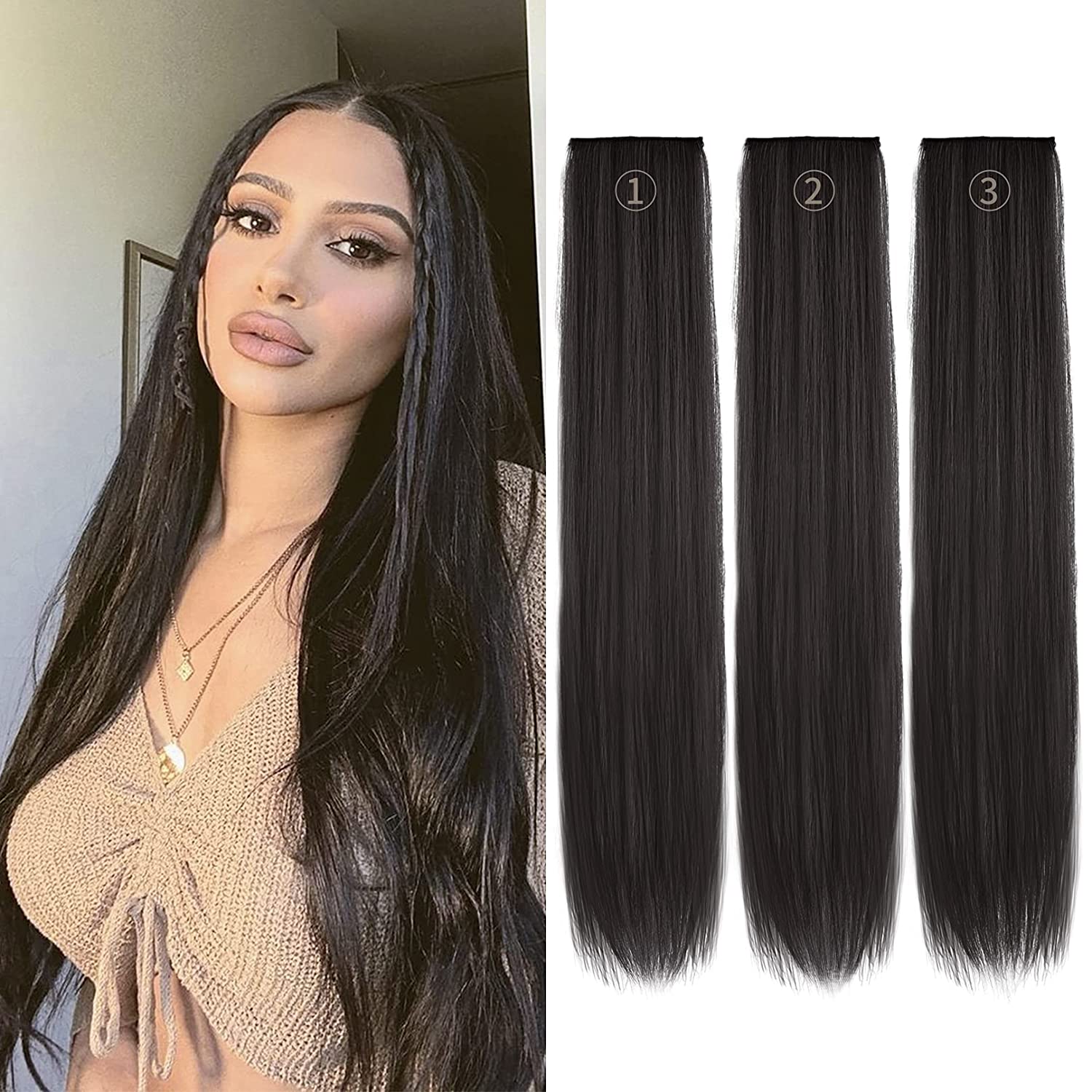 Sué Exquisite Double Weft ClipIn Extensions, 4Piece