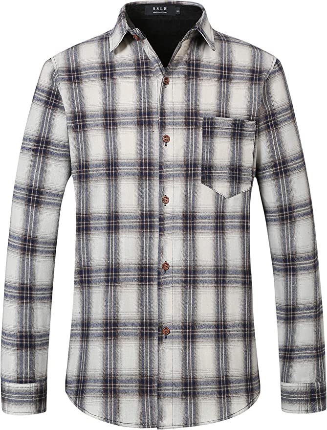 Dubinik Men's Pearl Snap Western Flannels