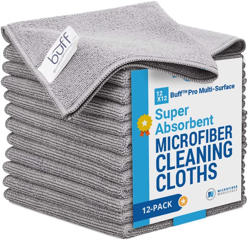 MR.SIGA Microfiber Cleaning Cloth,Pack of 12,Size:12.6 x 12.6 – Advanced  Mixology