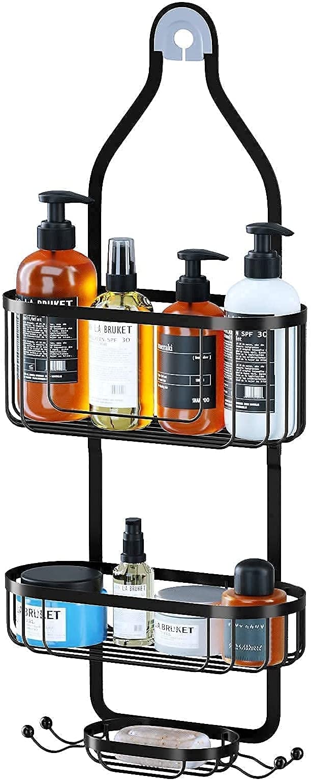 Hanging Black Shower Caddy - Black + Decker (plastic/rust proof) -NEW  UNOPEN BOX