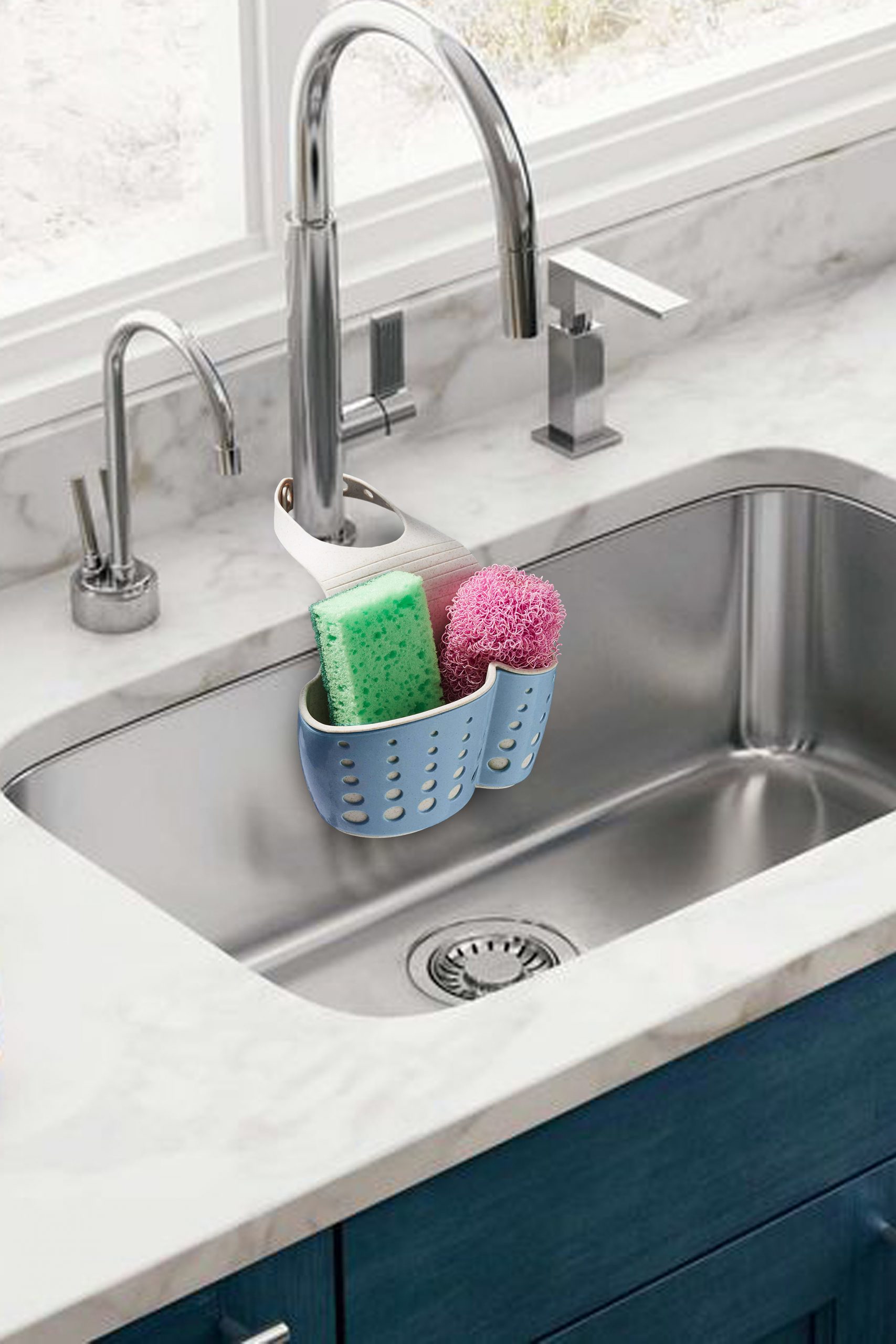  HULISEN Kitchen Sink Sponge Holder, 304 Stainless