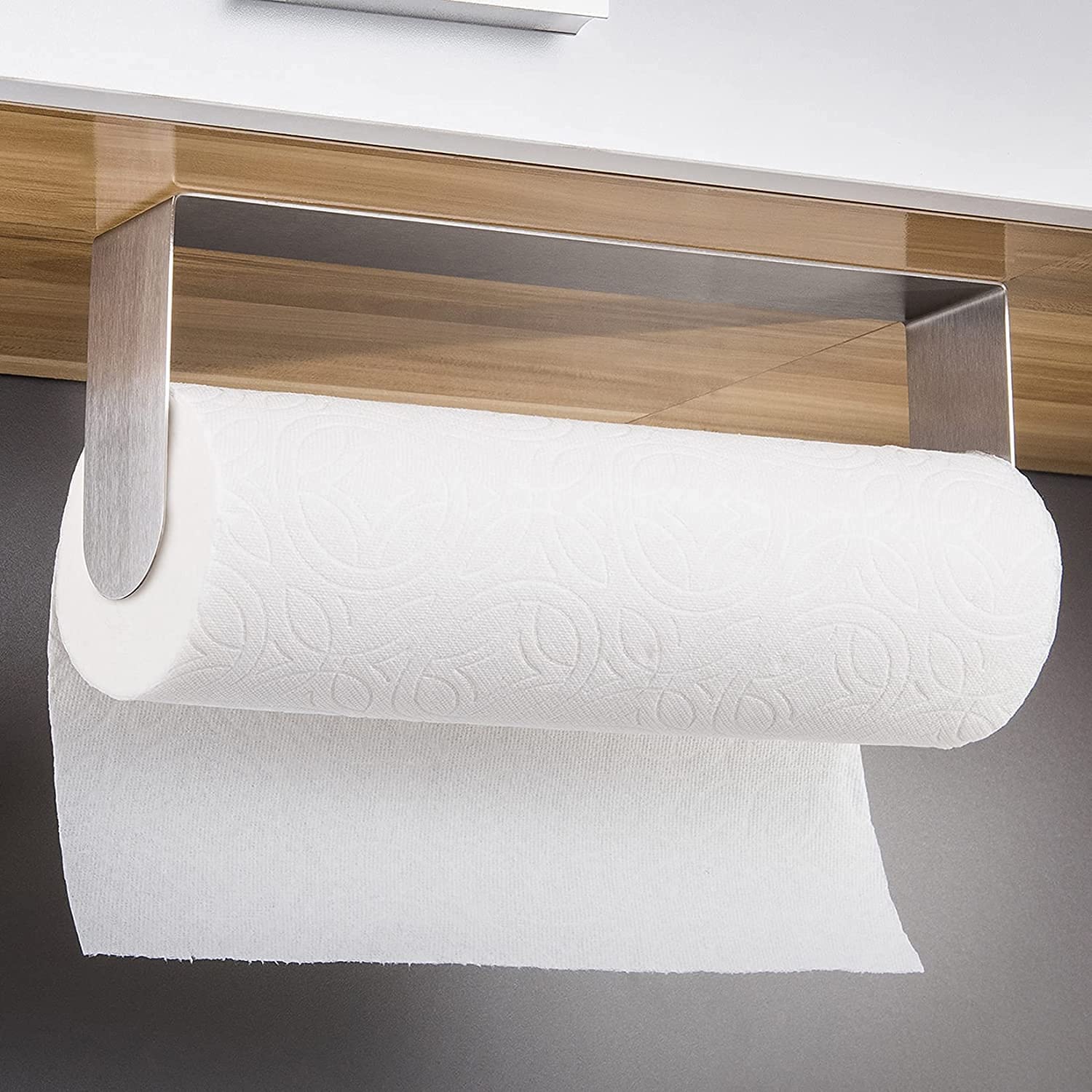 Smartake Paper Towel Holder With Adhesive Under Cabinet, Wall
