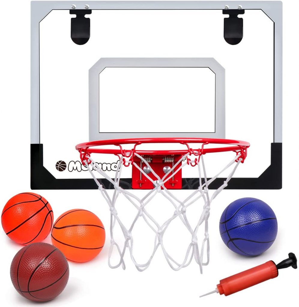 AugToy Adjustable Height Standing Indoor Basketball Hoop