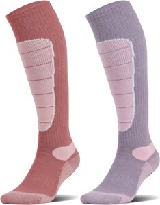 Hylaea Merino Wool Ski Socks, Cold Weather Socks for