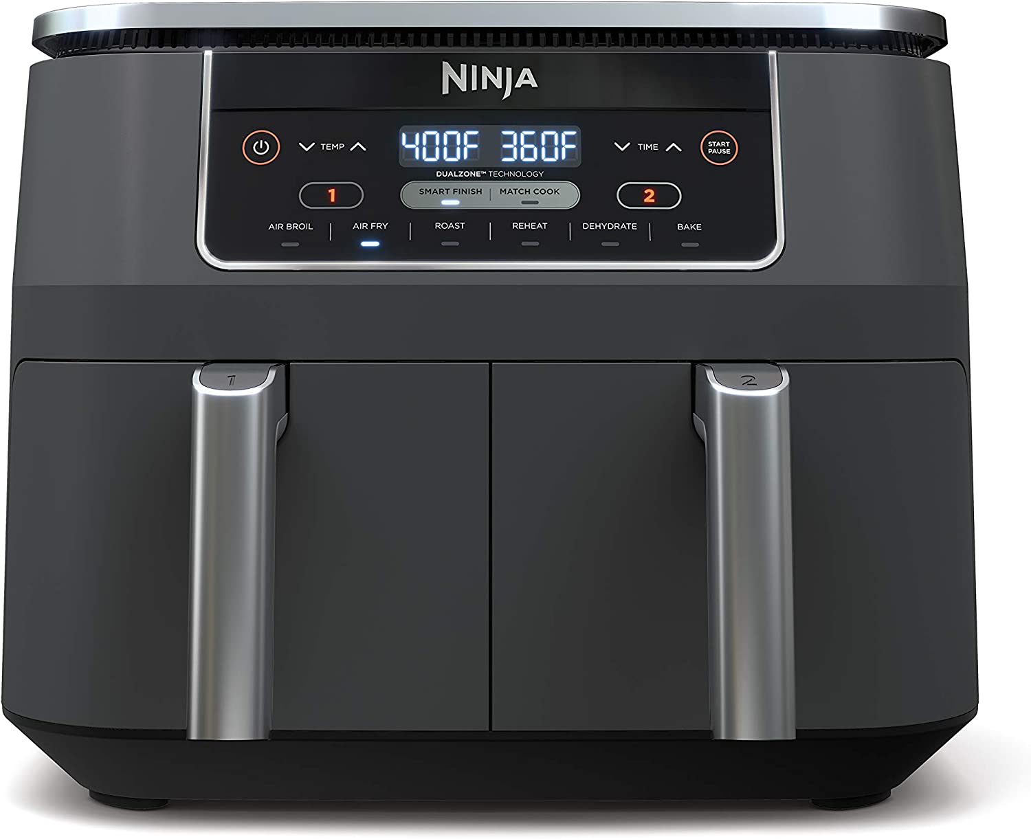 Ninja Air Fryer, 1550-Watt Programmable Base for Air Frying