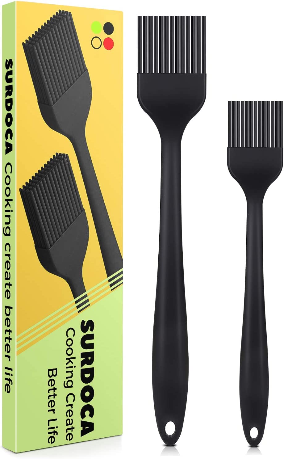 Kitchen Joy Cooking Brush for Oil and Sauce, Oil Brush for Cooking,  Silicone Brush Cooking - Set of 2, Kitchen Brush for Cooking, Silicone  Basting