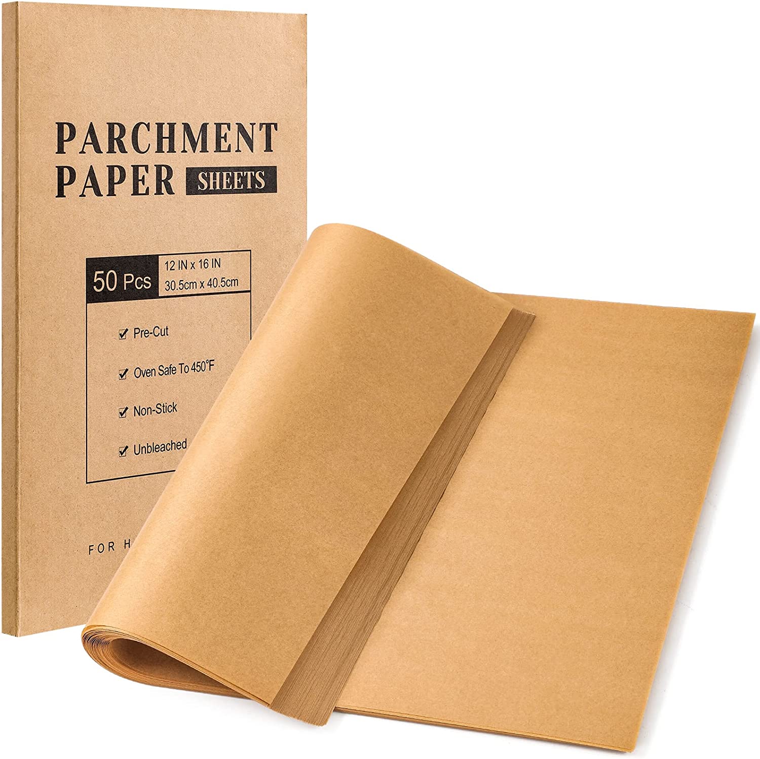 King Arthur, Pre-Cut Baking Parchment Paper, Heavy Duty, 18x13 inch - 100  PACK