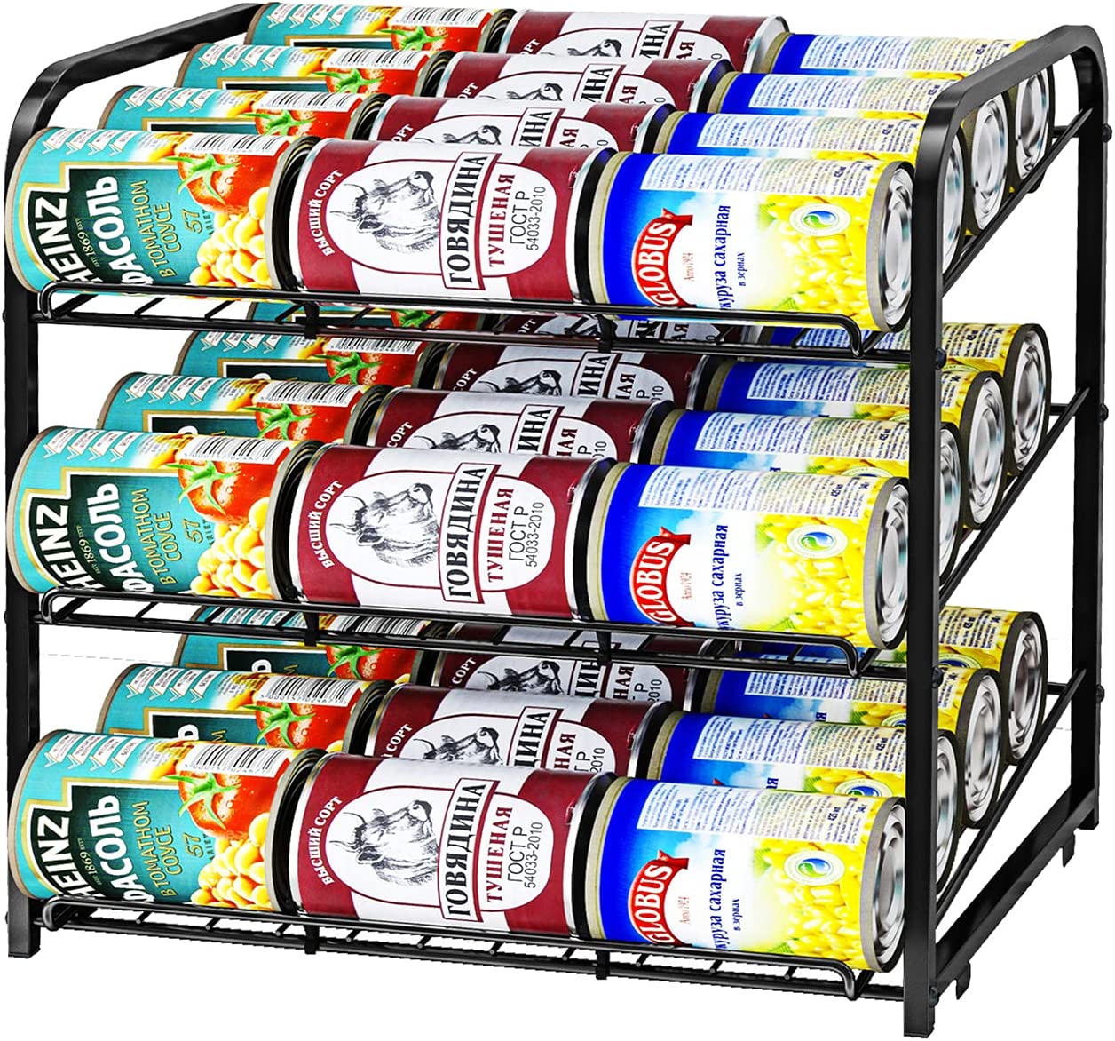 Deco Brothers Stackable Can Rack Organizer for Kitchen and Pantry, Chrome  Finish