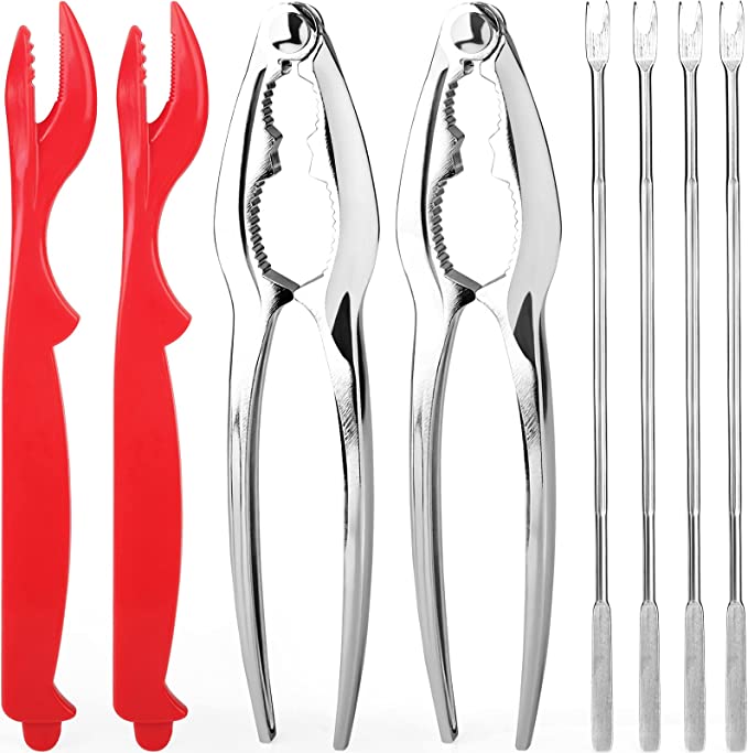 Anwenk Crab & Lobster Cracker Tools Set, 8 Piece