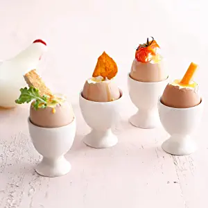 Cinf Easy To Clean Ceramic Egg Cup, 4 Piece