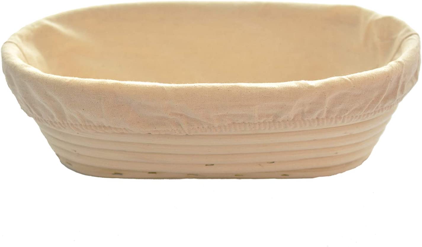 Oval Banneton Proofing Basket with Liner - Saint Germain Bakery