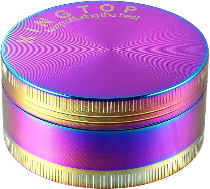 KINGTOP Non-Slip Magnetic Lid Herb Grinder