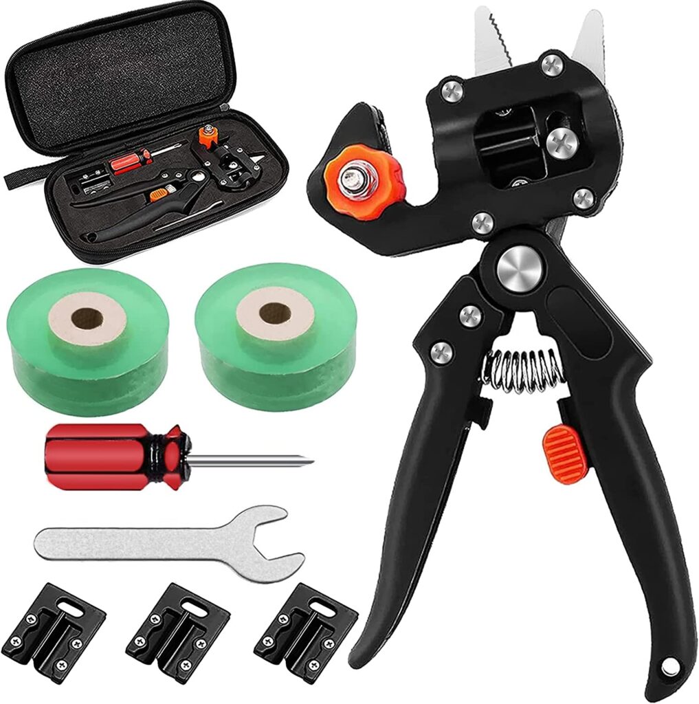 NAYE Stainless Steel Garden Grafting Pruner Tool Kit