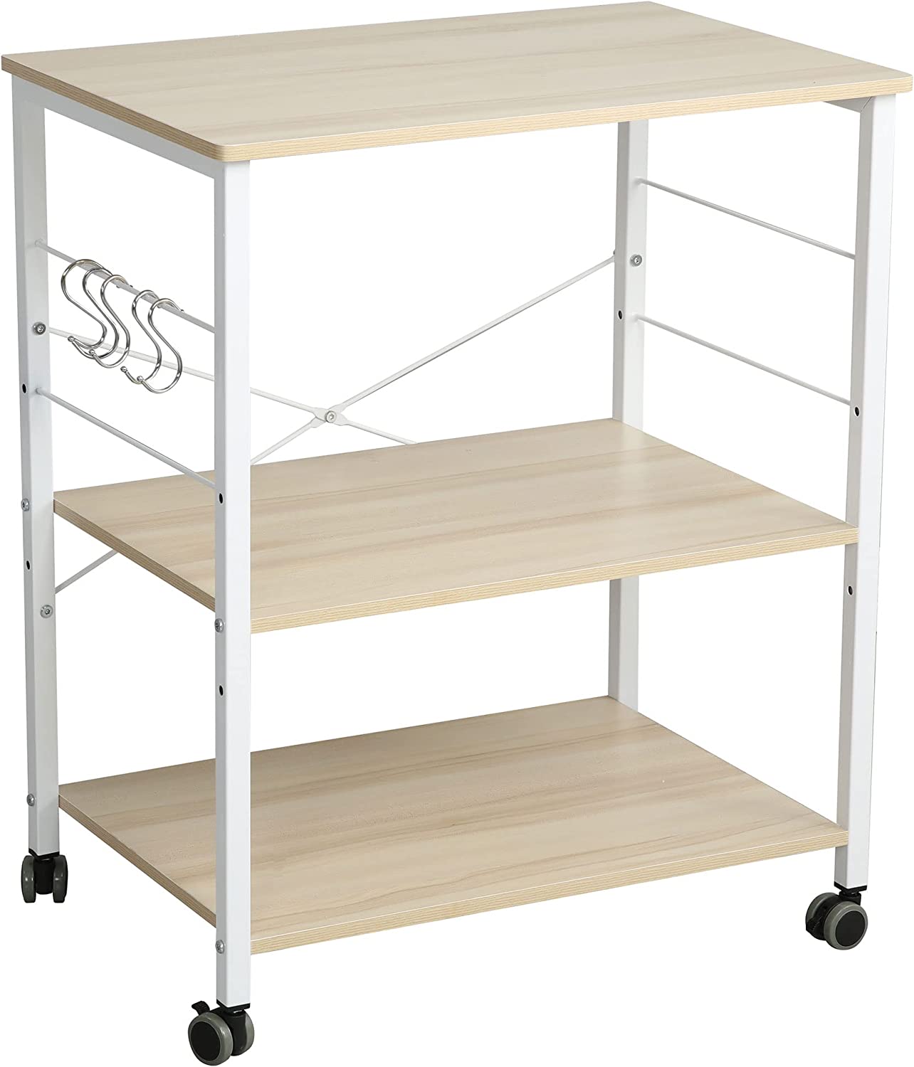 Somdot Adjustable Board Height 3 Tier Coffee Cart   Somdot Adjustable Board Height 3 Tier Coffee Cart Coffee Cart 