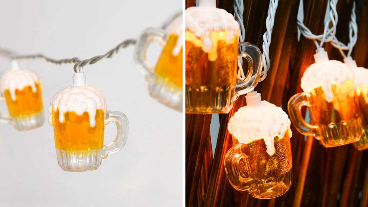 Beer Mug String Lights