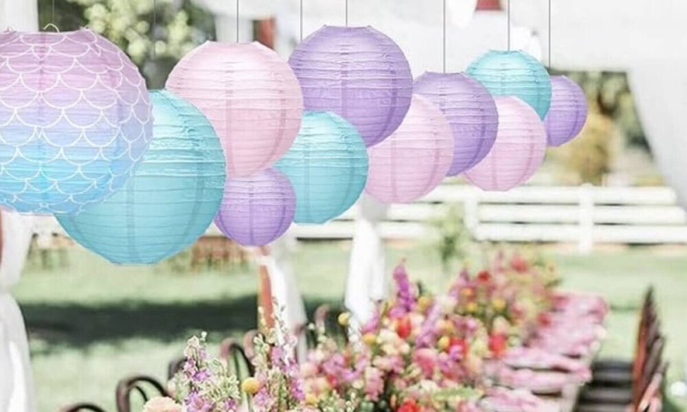 paper lanterns from Amazon