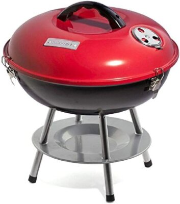 red cuisinart portable grill